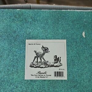 Disney Bambi & Flower Decor - Teal